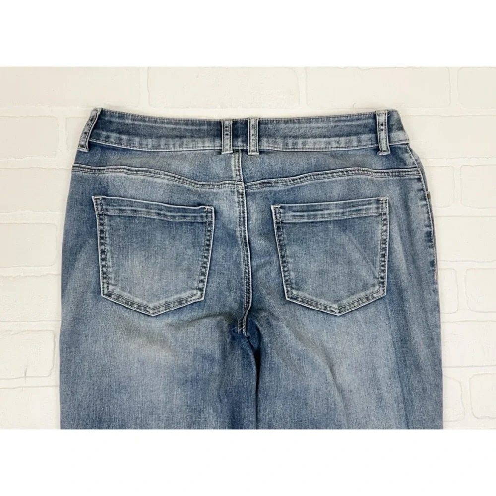Chicos Platinum Ultimate Fit Tapered Leg Jeans Blue Chicos Size 0 US Size 4